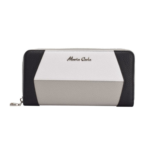 A beautifully wrapped gift encircles an elegant wallet, showcasing a perfect blend of luxury and surprise.